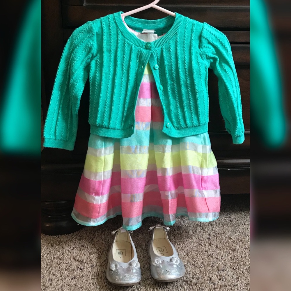 Baby GAP Dress 👗 and Cardigan